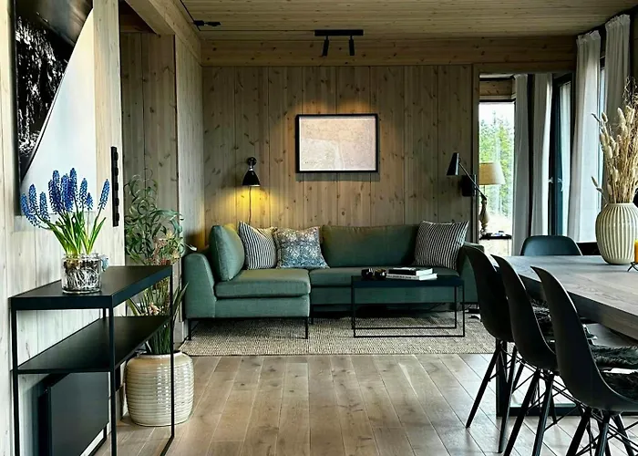 Modern With In Out At Kvitfjell Feriehus *
